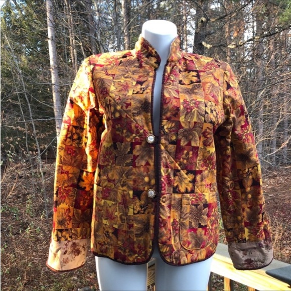Handmade quilted reversible jacket size - Picture 2 of 9
